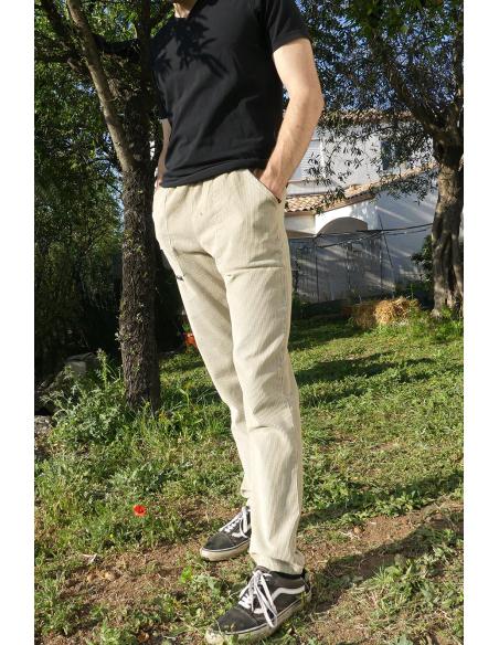 Pantalon en velours côtelé chaud Smile pour homme, optique commandée,  taille élastique, pantalon moelleux, classique coréen