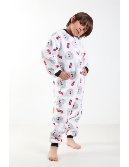 Pyjama Grenouillère enfant Sur-pyjama douillet et chaud fille/garçon.